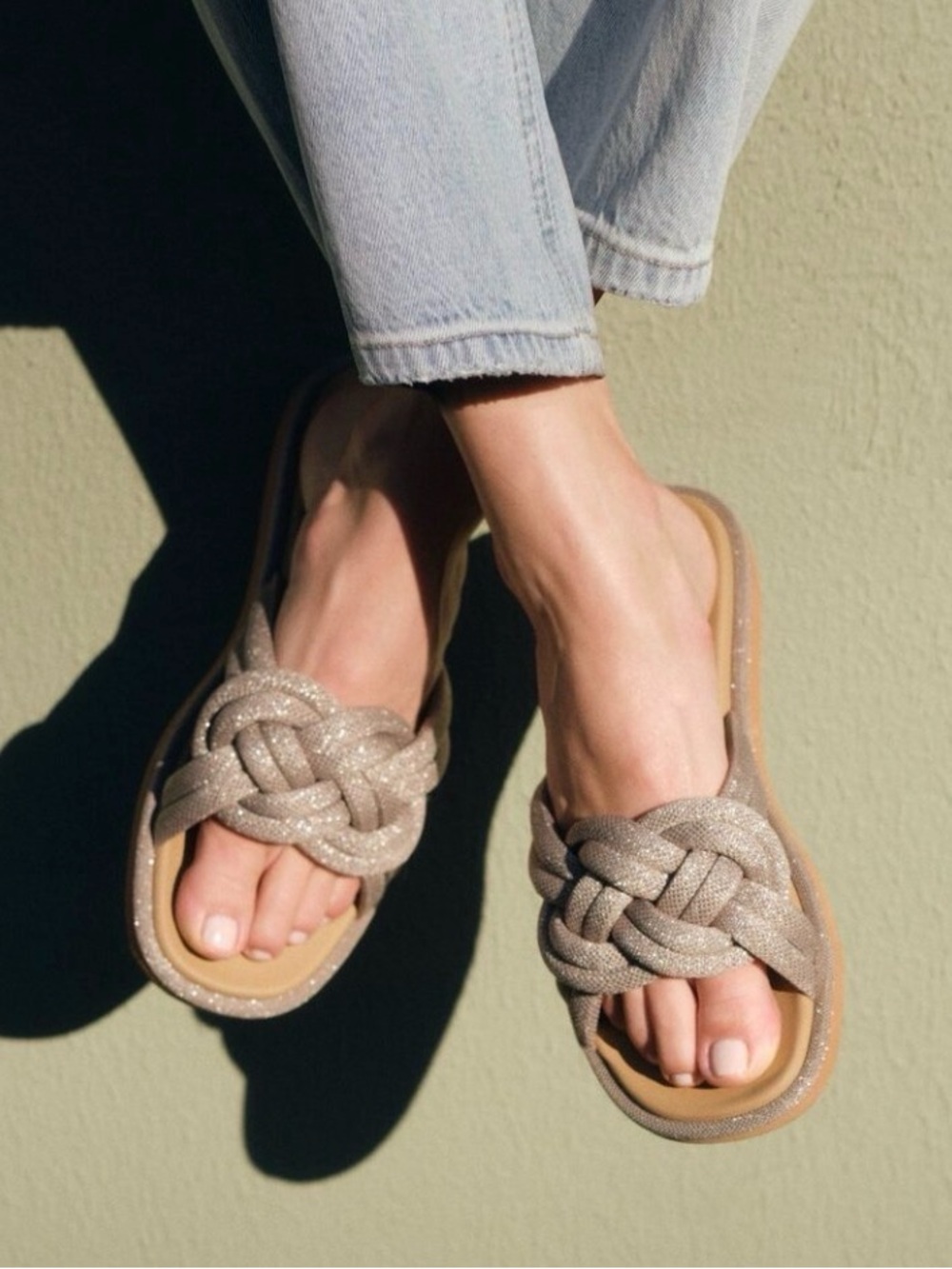 Rothy's The Summer Sandal in
Silver